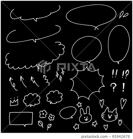 Speech balloon material set 95842678