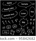 Speech balloon material set 95842682