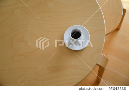 Coffee cup placed on the table Coffee cup placed on the table 95842888