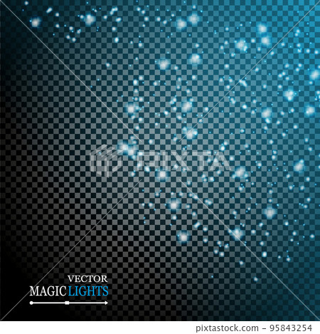 Set of golden glowing lights effects isolated on transparent background. Sun flash with rays and spotlight. Glow light effect. Star burst with sparkles. Set of golden glowing lights effects isolated on transparent background. Sun flash with rays and spotlight. Glow light effect. Star burst with sparkles. 95843254