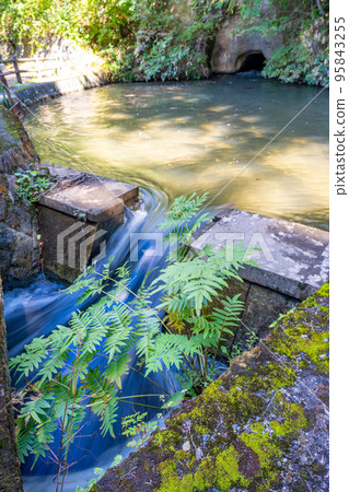 Tonokuchi Weir Cave Benten Cave The Aizu side exit of the Tonokuchi Weir with a total length of 31km that leads the water of Lake Inawashiro to the castle town of Aizu 95843255