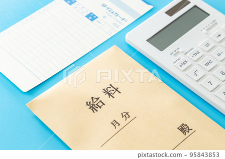 Salary bag blue back 95843853