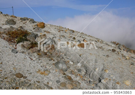 群馬縣吾妻郡草津町草津白根山，經常觀測的火山，湯釜的成層火山，攝於 2007 年 10 月 95843863