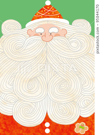 Santa Claus with long beard 95844170