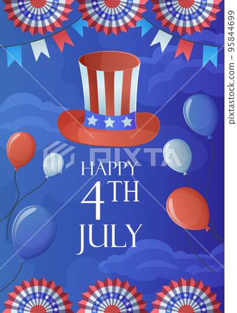 4th July Poster design. Independence Day Celebration template 4th July Poster design. Independence Day Celebration template 95844699