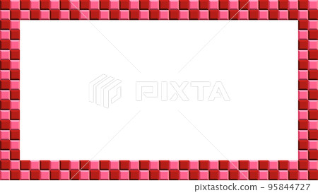Red checkered tile frame 16:9 Red checkered tile frame 16:9 95844727