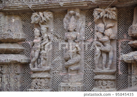 Surya Temple in Konark, a World Heritage Site, India 95845435