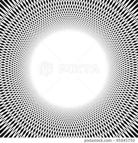 Abstract Geometric Halftone Black and White Background. Abstract Geometric Halftone Black and White Background. 95845750
