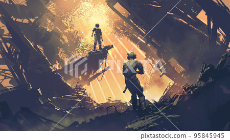 facing each other 95845945