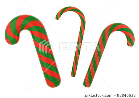 Christmas Candy With Clipping Path Stock Photo - Download Image