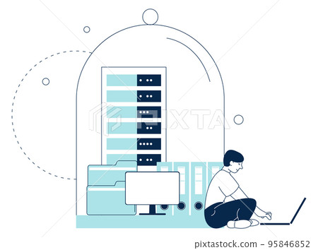 Information data security. Storage protection. Cyber privacy service 95846852