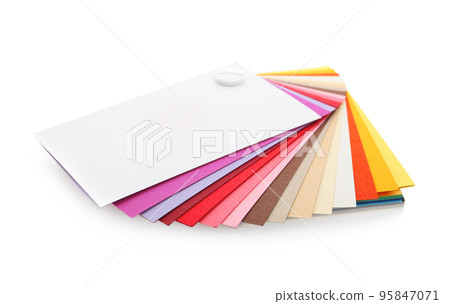 Color palette isolated on white. Professional samples 95847071
