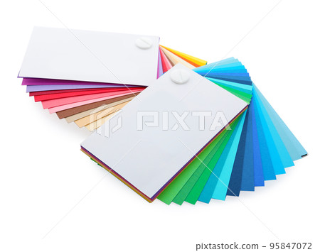 Color palettes isolated on white. Professional samples 95847072