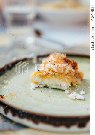 Greek Fried Cheese, Saganaki 95849033