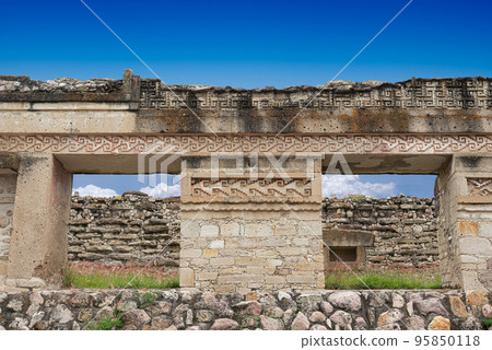 Archeaological site of Mitla, in Oaxaca, Mexico 95850118