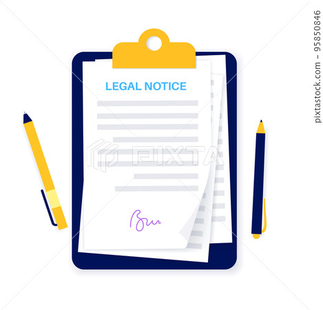 Legal notice document Legal notice document 95850846