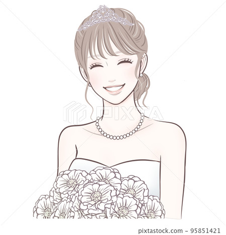 Female illustration material Female illustration material 95851421