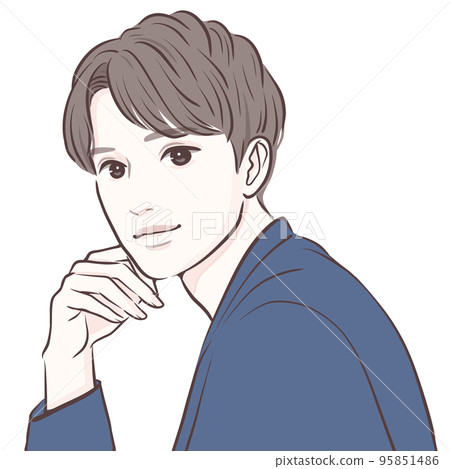 Illustration material of men Illustration material of men 95851486