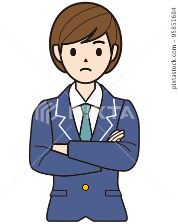 人物插圖女學生 95851684