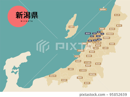 地圖(附地名) - 新潟縣 地圖(附地名) - 新潟縣 95852639
