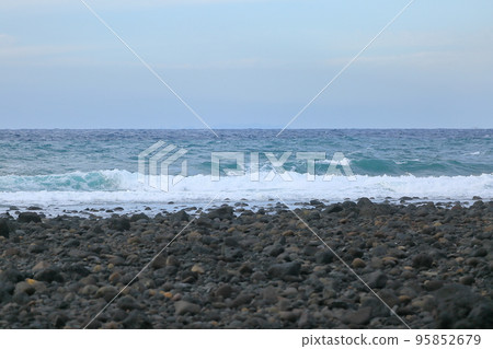 cool waves of the beautiful sea 95852679