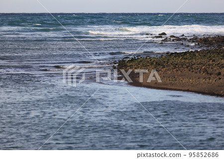 cool waves of the beautiful sea 95852686