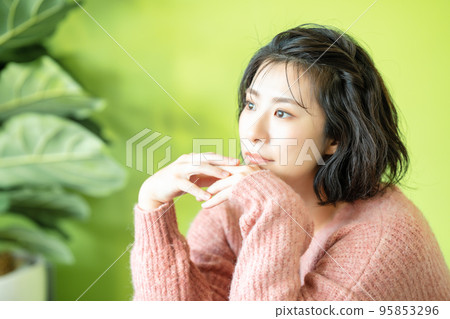 粉色針織女裝 95853296