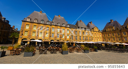 Typical architecture of city of Charleville Meziere on Place Ducale Typical architecture of city of Charleville Meziere on Place Ducale 95855643