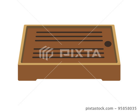簡單的竹茶板插圖素材 95858035