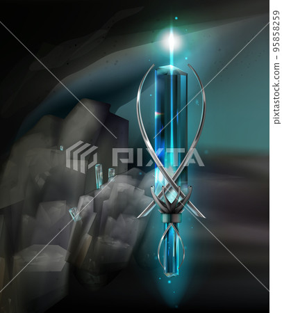 Vector magical amulet Vector magical amulet 95858259