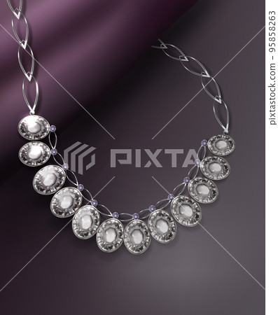 Sparkling diamond necklace 95858263