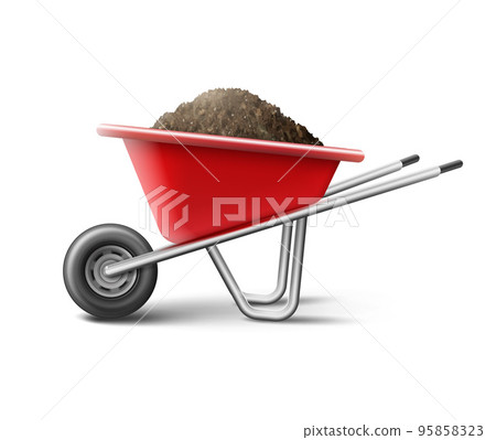 Vecror red wheelbarrow 95858323