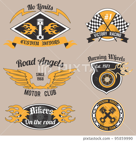 Motorcycle design badges 95859990