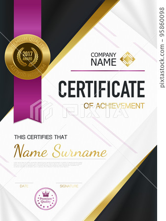 Modern Certificate Of Achievement Template Modern Certificate Of Achievement Template 95860098