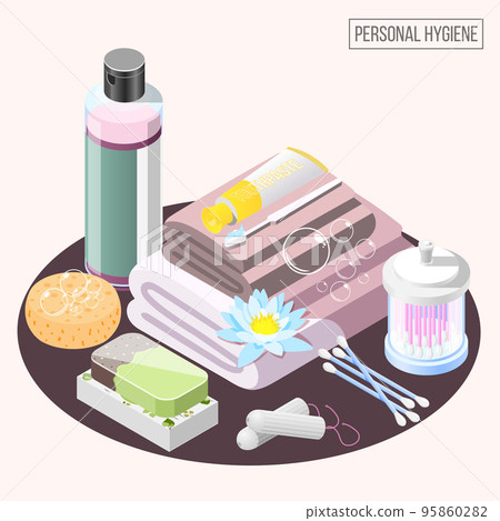Personal Hygiene Isometric Composition Personal Hygiene Isometric Composition 95860282