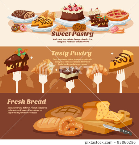 Pastry Banner Set 95860286
