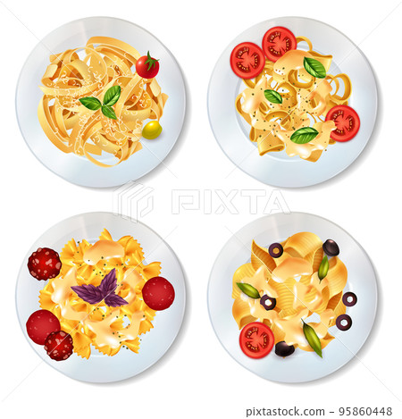 Pasta Dishes Set 95860448