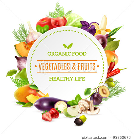 Natural Organic Food Background 95860673