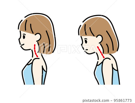 Straight neck woman 95861773