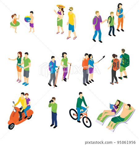 People Isometric Travel Set 95861956