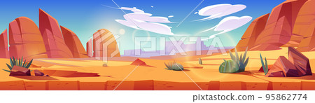 Desert of Africa or Wild West Arizona landscape Desert of Africa or Wild West Arizona landscape 95862774
