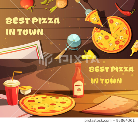 Best Pizza Horizontal Banners Best Pizza Horizontal Banners 95864301