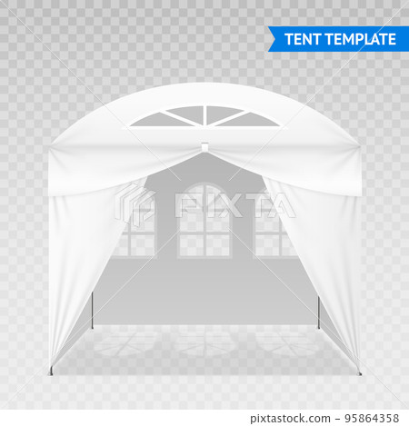 Realistic Tent Template On Transparent Background 95864358