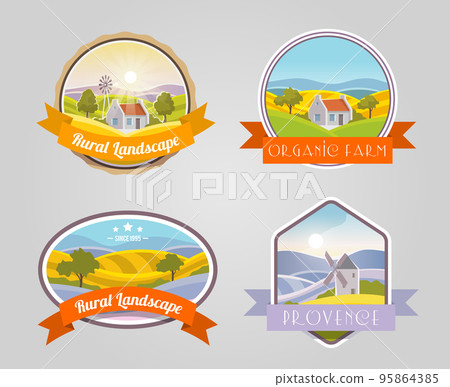 Rural Landscape Set Rural Landscape Set 95864385
