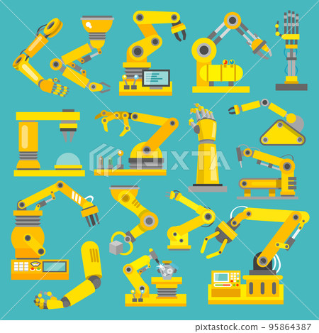 Robotic arm flat Robotic arm flat 95864387