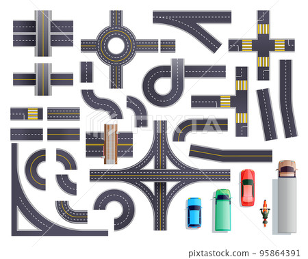 Road Parts Vehicles Set 95864391