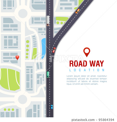 Road Navigation Poster Road Navigation Poster 95864394