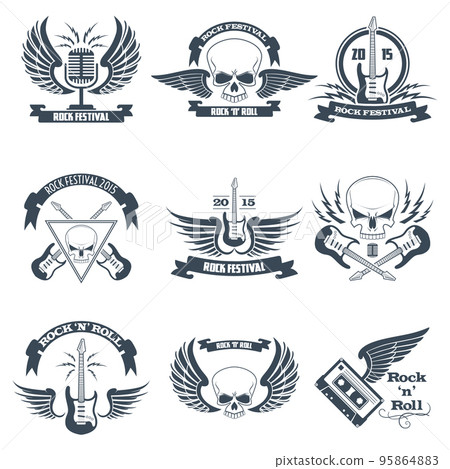 Rock Music Set Rock Music Set 95864883