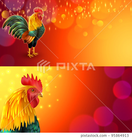 Rooster banner set Rooster banner set 95864913