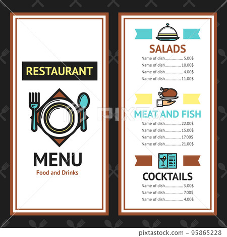 Restaurant Menu Template Restaurant Menu Template 95865228